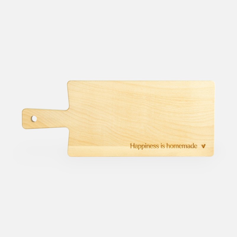 Tapasplank hout - 'Happiness is homemade'