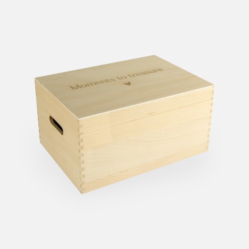 Memorybox met klapdeksel - 'moments to treasure'