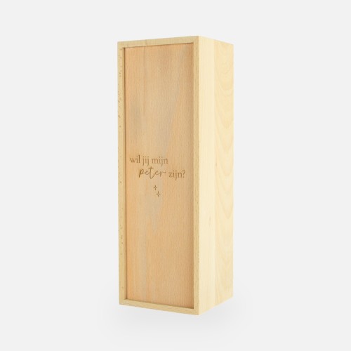 Houten wijnkist met...