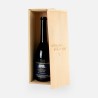 Boîte à vin en bois avec couvercle coulissant - 'Wil jij mijn peter zijn?'