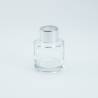 Parfumflesje cylinder met zilveren schroefdop - 50 ml