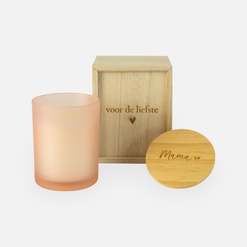 Geschenkset houten kistje...