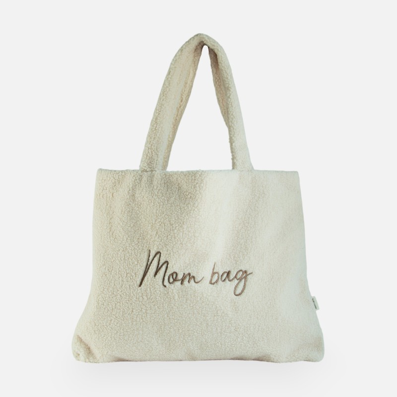 Teddy tas 'mom bag' - beige