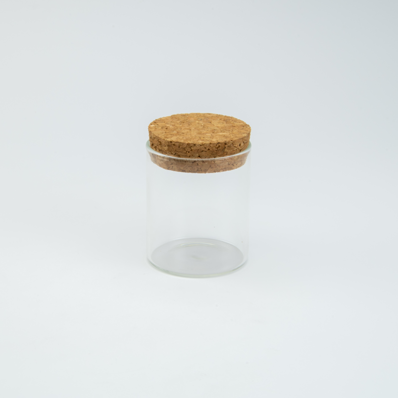 Cylinder potje met kurkstop