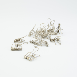 Metalen clips zilver - 4 x...