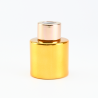 Parfumflesje cylinder goud met "rose gold" schroefdop - 50 ml