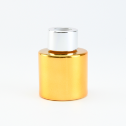 Parfumflesje cylinder goud...
