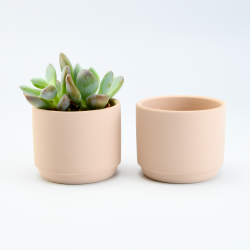 Bloempotje keramiek blush