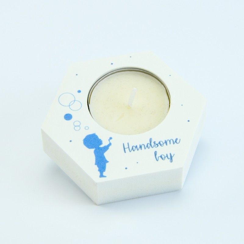 theelichthouder zeshoek jongen