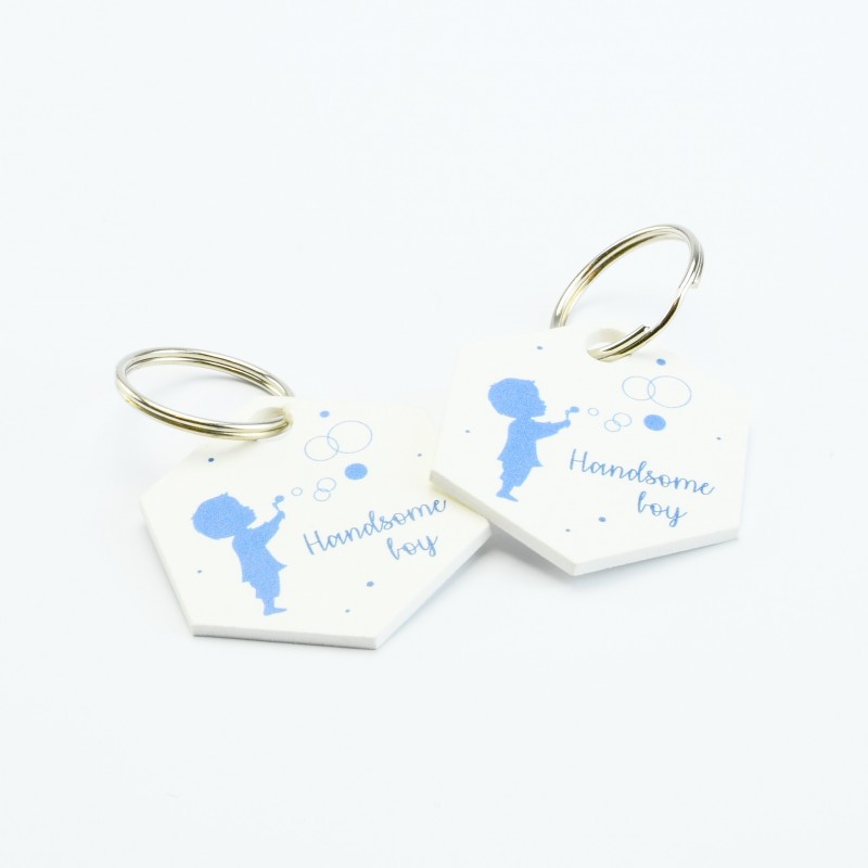 sleutelhanger jongen blauw