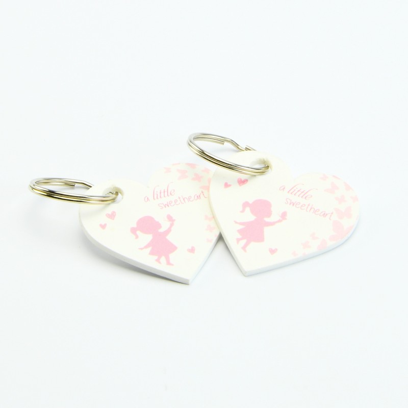 sleutelhanger meisje roze