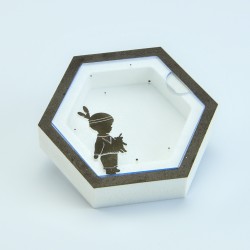 doosje acryl zeshoek jongen...