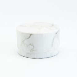 Hard doosje rond - marmer look