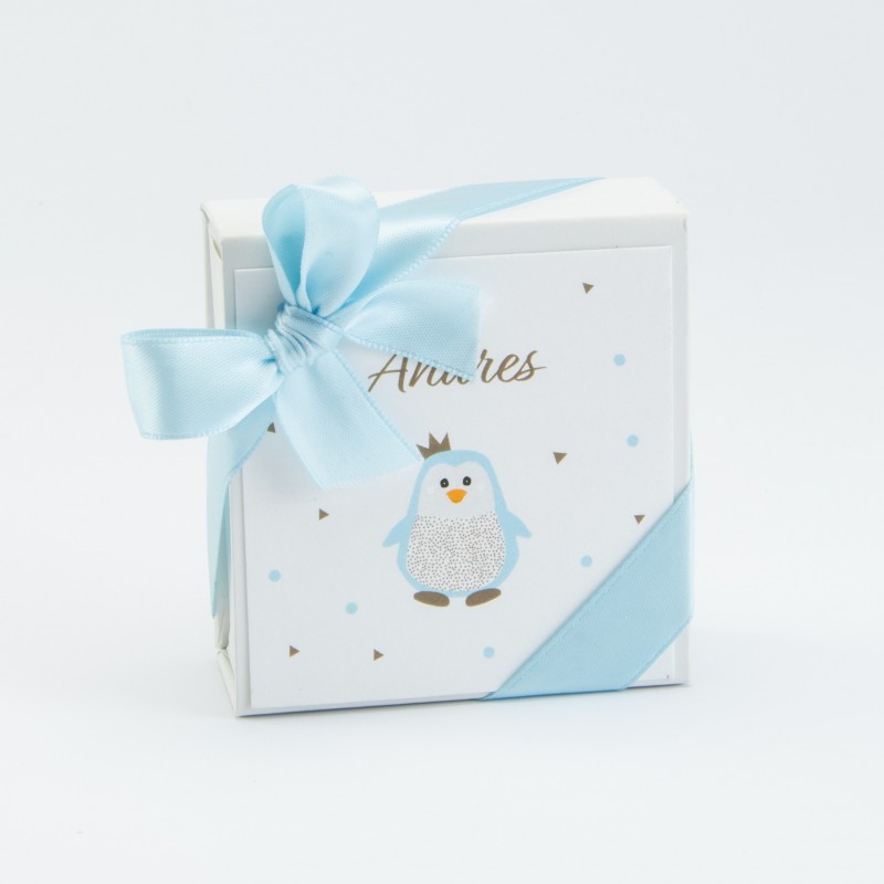 Hard vierkant doosje met magneet -wit