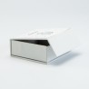Hard vierkant doosje met magneet -wit