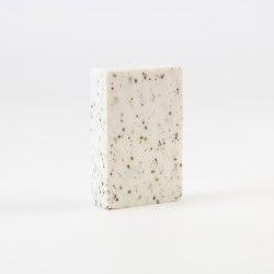 Zeepje wit gespikkeld 100g - 80x58x22 mm