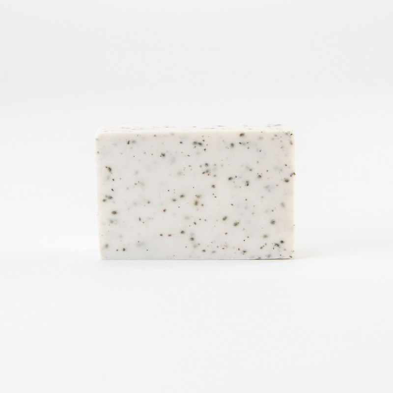 Zeepje wit gespikkeld 100g - 80x58x22 mm