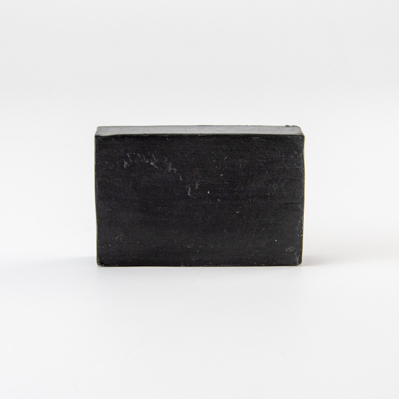 Zeepje zwart 100g - 80x58x22 mm