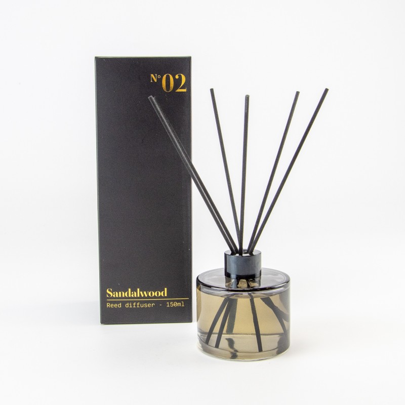 Luxe diffuser set incl. geurolie grijs getint – 150 ml