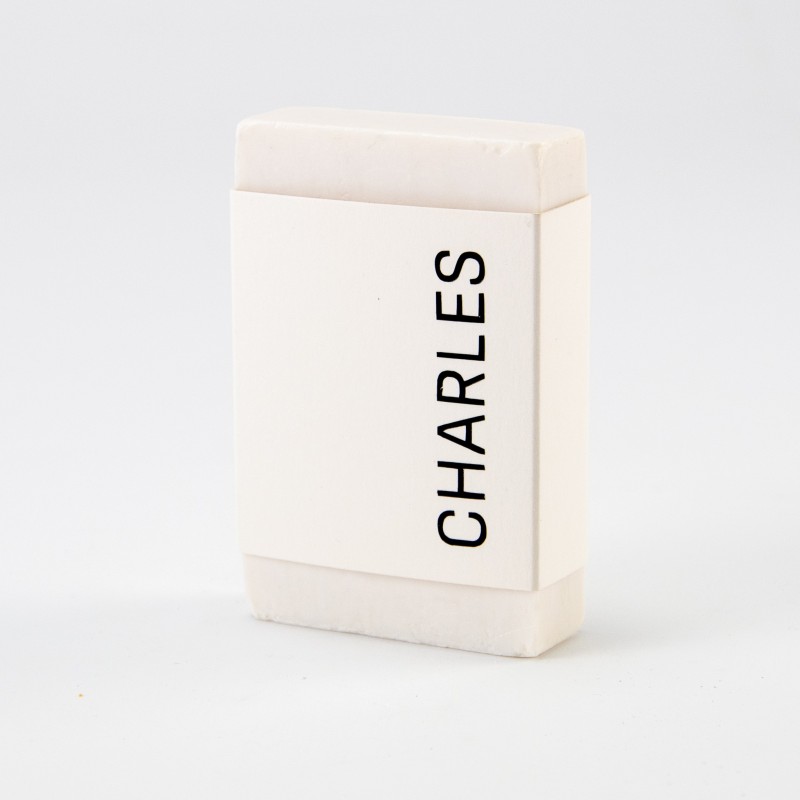 Voorgevouwen wikkel zeep - wit