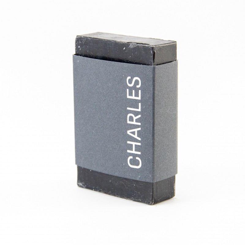 Voorgevouwen wikkel zeep - antraciet