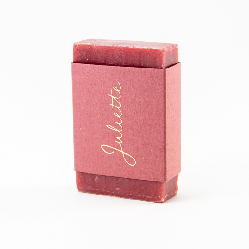 Voorgevouwen wikkel zeep - rosé