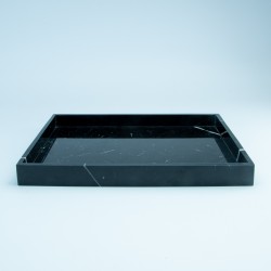 Marmeren dienblad zwart -...