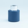 Geurflesje rond marineblauw met zilveren schroefdop - 50ml