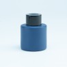 Geurflesje rond marineblauw met zwarte schroefdop - 50ml