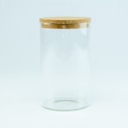 Glazen cylinder pot met...