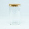 Glazen cylinder pot met kurkstop