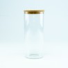 Glazen cylinder pot met kurkstop