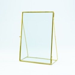 Fotokader op voet in glas -...