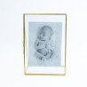 Fotokader op voet in glas - goud