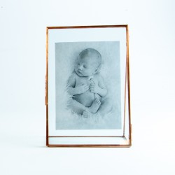 Fotokader op voet in glas -...