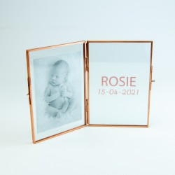 Fotokader dubbel in glas -...