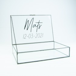 Giftbox rechthoek glas...