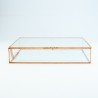 Giftbox rechthoek glas large - rosé goud