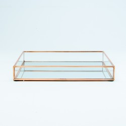 Dienblad rechthoek in glas...