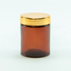 Petit pot cylindre ambre...