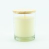 Bougie parfumée transparant avec couvercle bois - small
