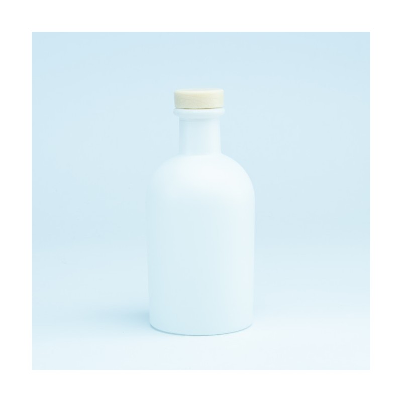 Bouteille de luxe blanc bouchon naturel - 250 ml