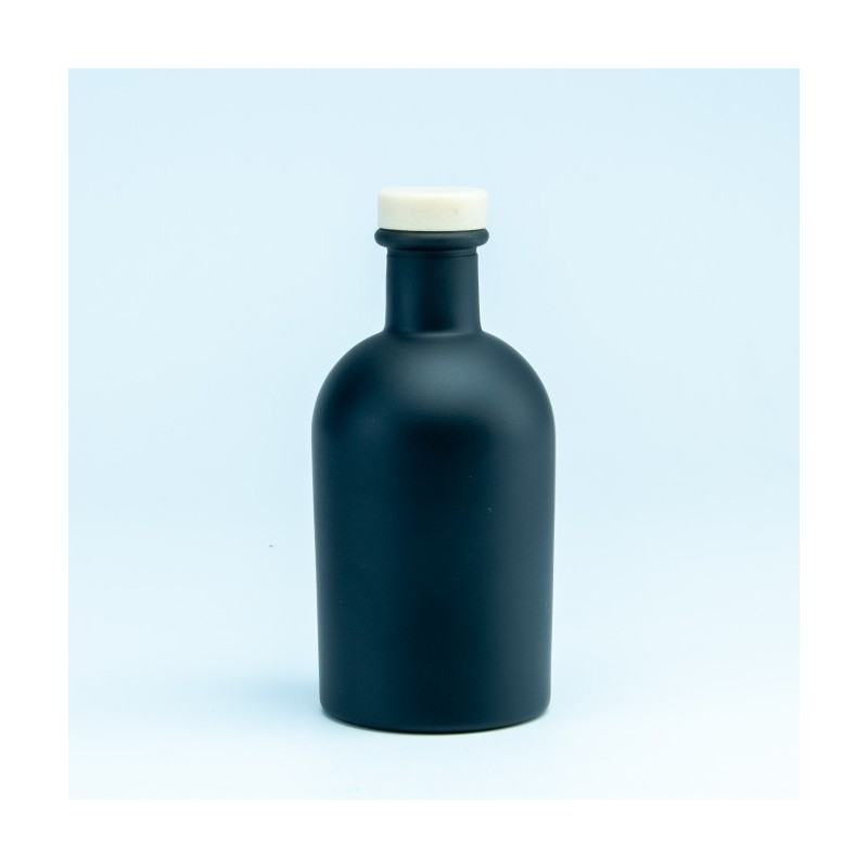 Bouteille de luxe noir bouchon naturel - 250 ml
