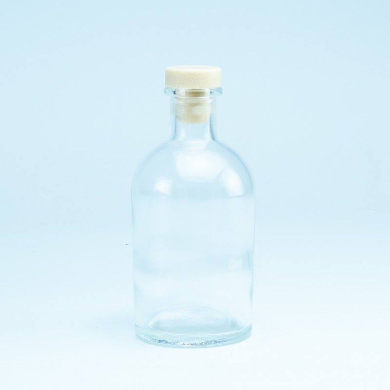 copy of Bouteille de luxe transparant bouchon noir - 250 ml