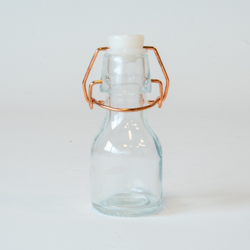 Melkflesje met beugelsluiting in rosé goud