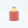 Parfumflesje cylinder terracotta met gouden schroefdop - 50 ml