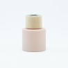 Parfumflesje cylinder blush met houten schroefdop - 50 ml