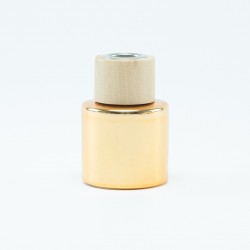 Parfumflesje cylinder goud...