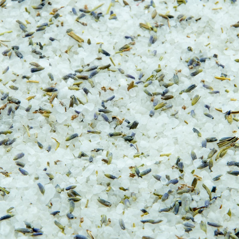 Sels de bian blancs grossiers avec lavende et romarin- 1kg
