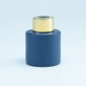 Geurflesje rond marineblauw met gouden schroefdop - 50ml